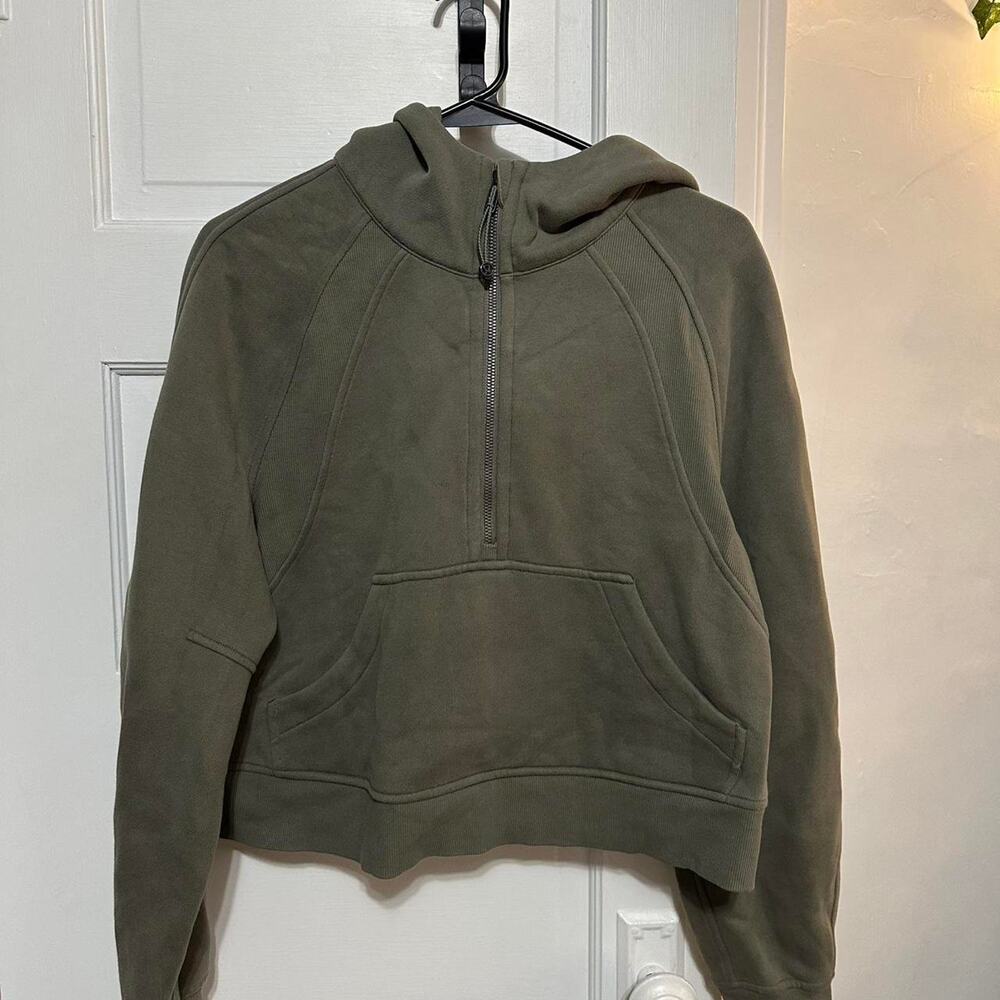 Lululemon army green scuba hoodie